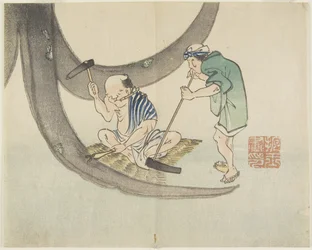 Boote reparieren, ca. 1830